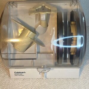 Cuisinart Food Processor Blade and Disc Holder Storage Case with Attachments